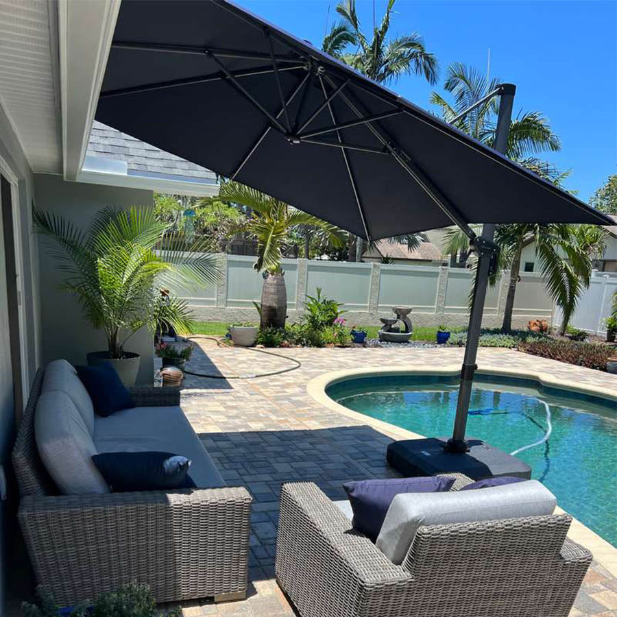 PURPLE LEAF Sombrilla Colgante Cuadrada y Rectangular a un Precio Asequible