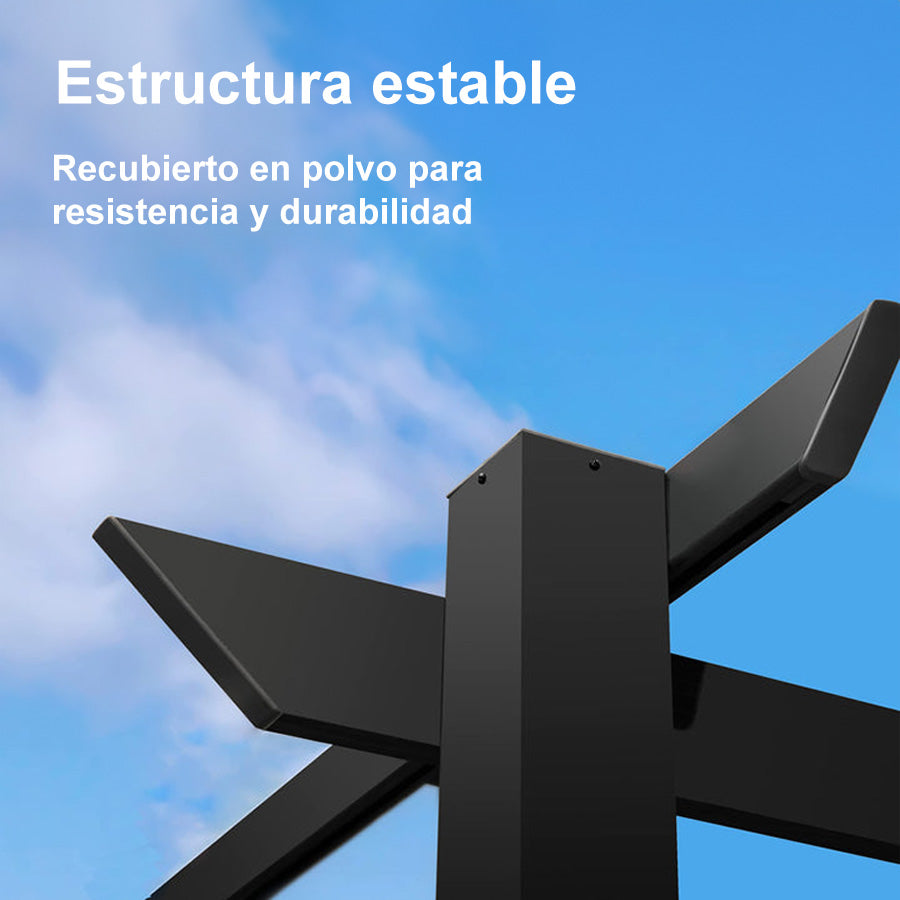 PURPLE LEAF Pérgola retráctil de aluminio para exteriores con techo protector solar, terraza, refugio para el patio trasero, pabellón metálico para barbacoa