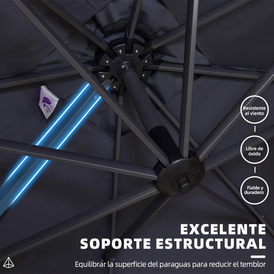 PURPLE LEAF Sombrilla Colgante Redonda a un Precio Asequible