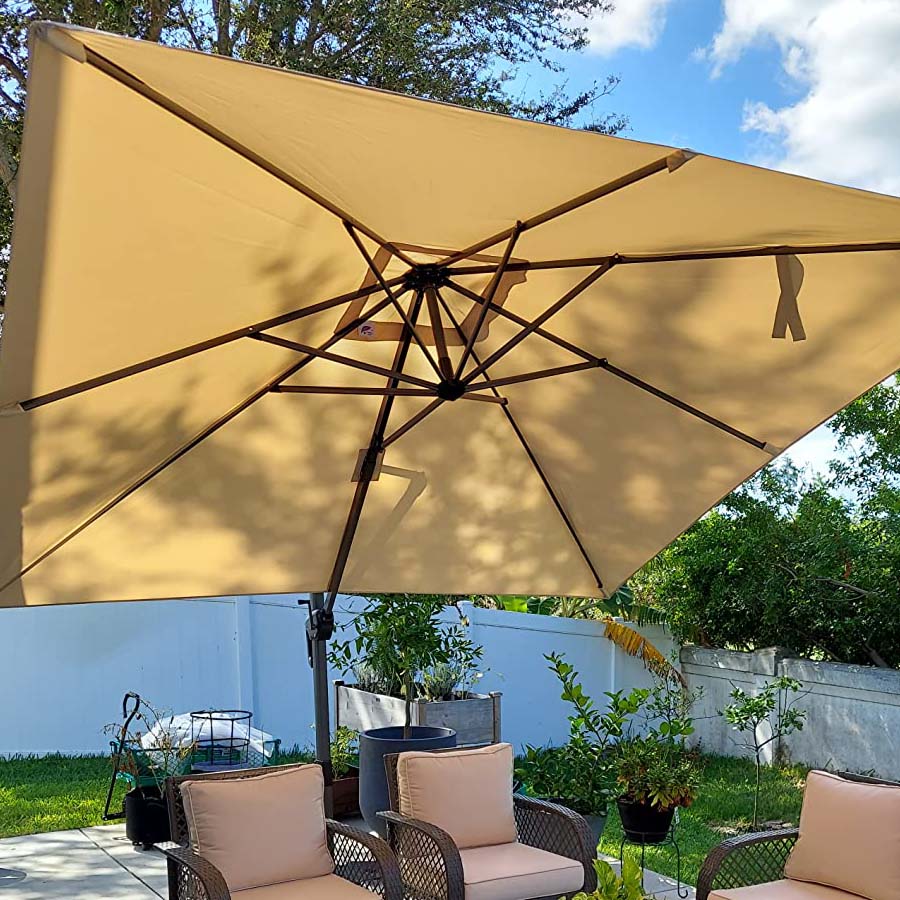 PURPLE LEAF Sombrilla Colgante Cuadrada y Rectangular a un Precio Asequible