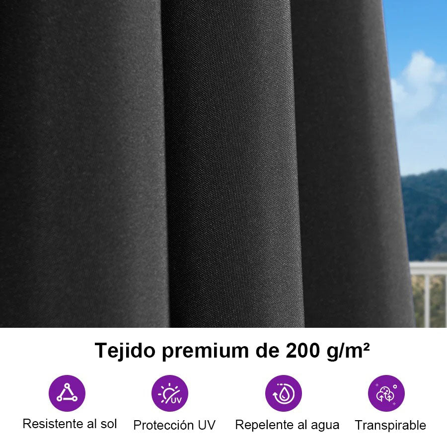 PURPLE LEAF Sombrilla de Aluminio para Jardín, Terraza y Uso Comercial – Resistente Sombrilla de Exterior