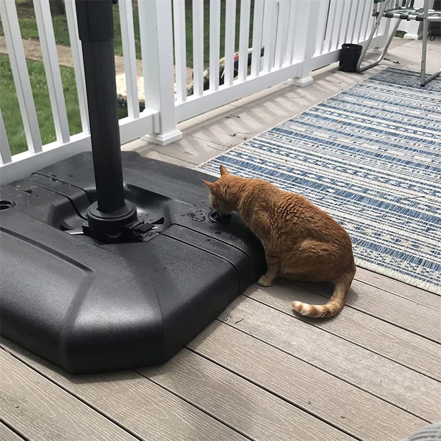 PURPLE LEAF Bases de Sombrilla para Sombrilla Desplazada A Llenar con Agua o Arena