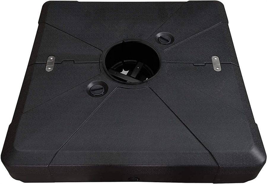 PURPLE LEAF Base de sombrilla de terraza descentrada rellena de arena/agua cuadrada