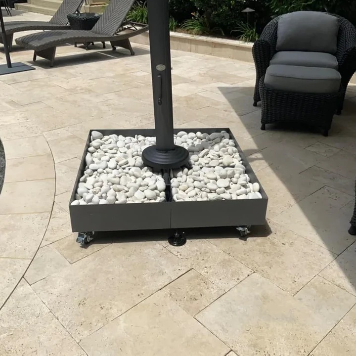 PURPLE LEAF ZY04BSWK-500 Base Pesada con Ruedas para Sombrilla Voladiza Grande de Jardín