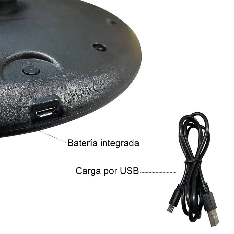 PURPLE LEAF Lámpara para Sombrilla de Jardín con 4 Modos de Luz y 12 Colores, Iluminación LED Recargable por USB o Pilas, para Terraza, Playa, Camping y Fiestas