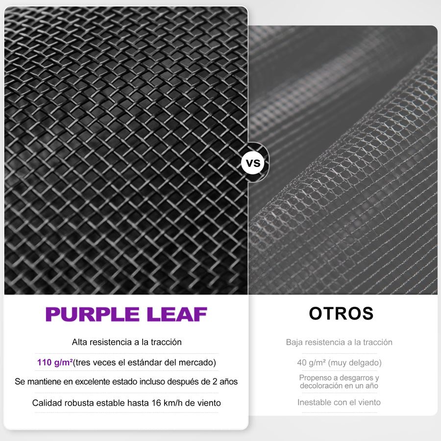 PURPLE LEAF Cenador de Jardín y Terraza de Aluminio Color Bronce con Techo de Acero Galvanizado, Cortinas y Mosquiteras - Sin Luz